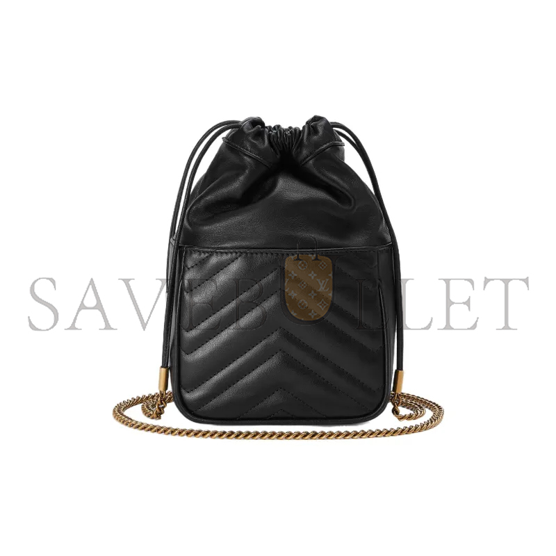 G*u*i gg marmont mini bucket bag 746433 (20*14.5*7.5cm)